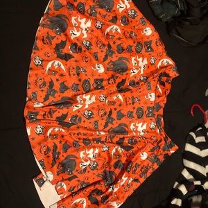 Blackmilk size XL orange halloween skirt